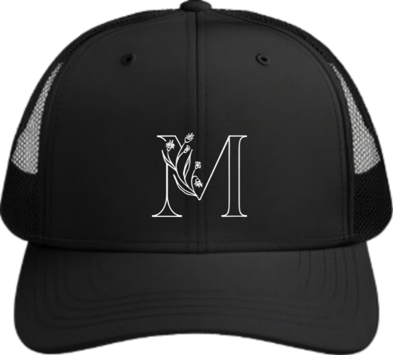 vector letter Baseball cap Black M 21
