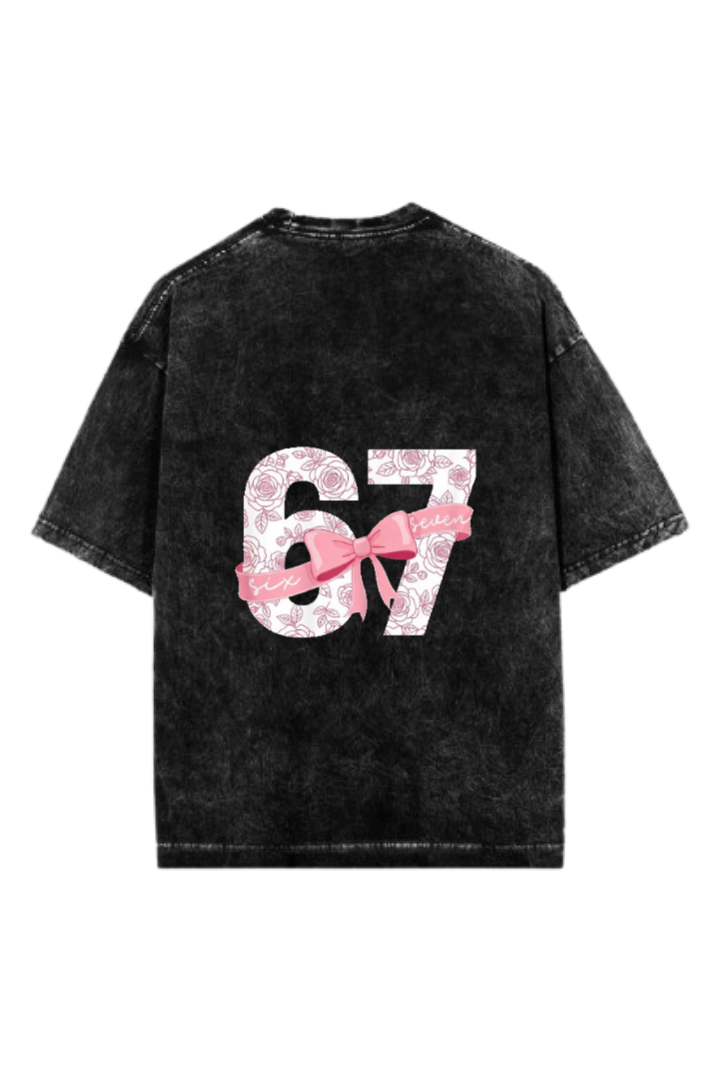 67 designs One Size t- shirt Washed Back 21