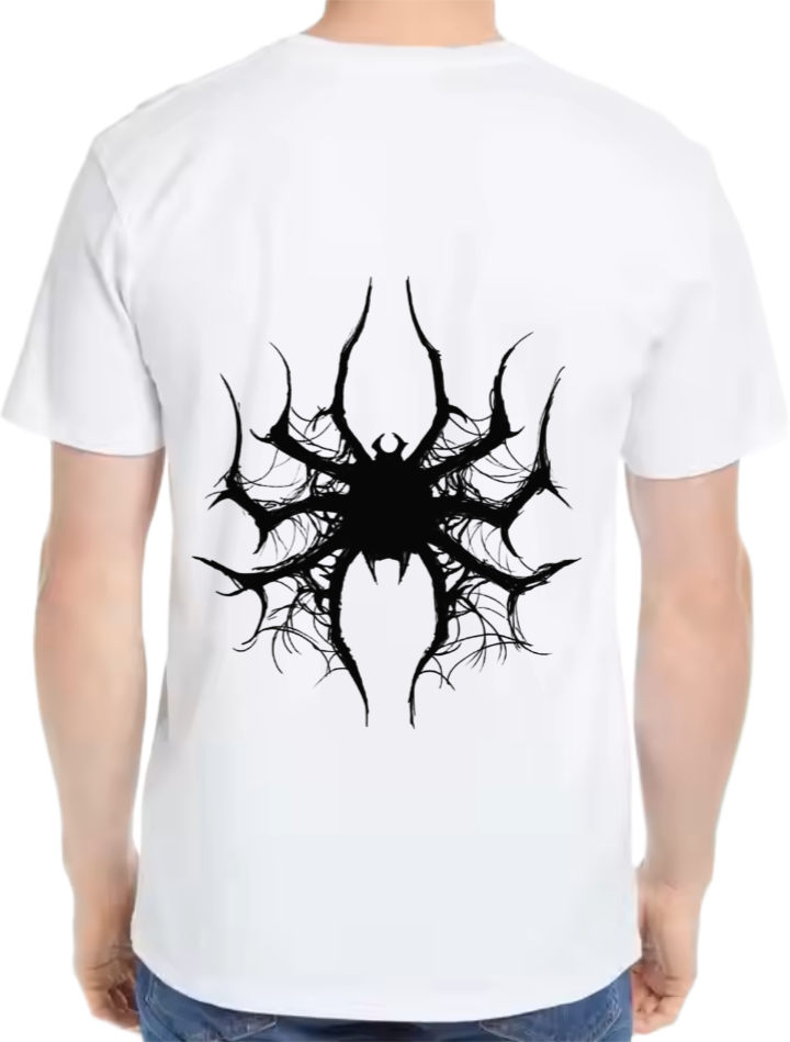 Goth Oversize t- shirt White Back 21