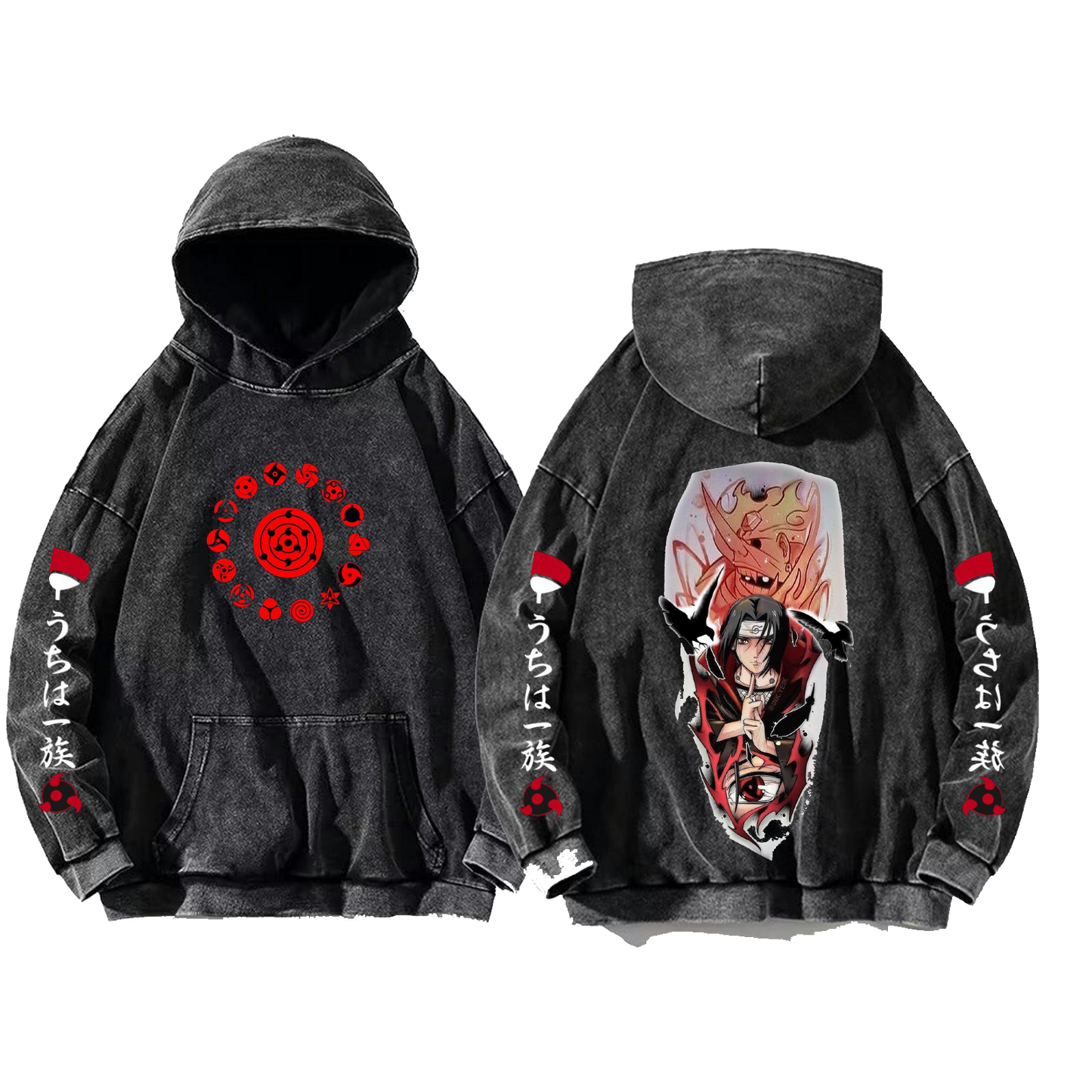 Naruto Shippuden One Size hoodie Washed Back 21