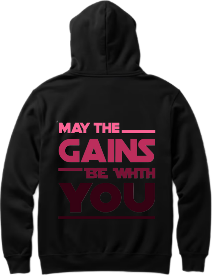 workout gym pilates Oversize Hoodie Black Back 21