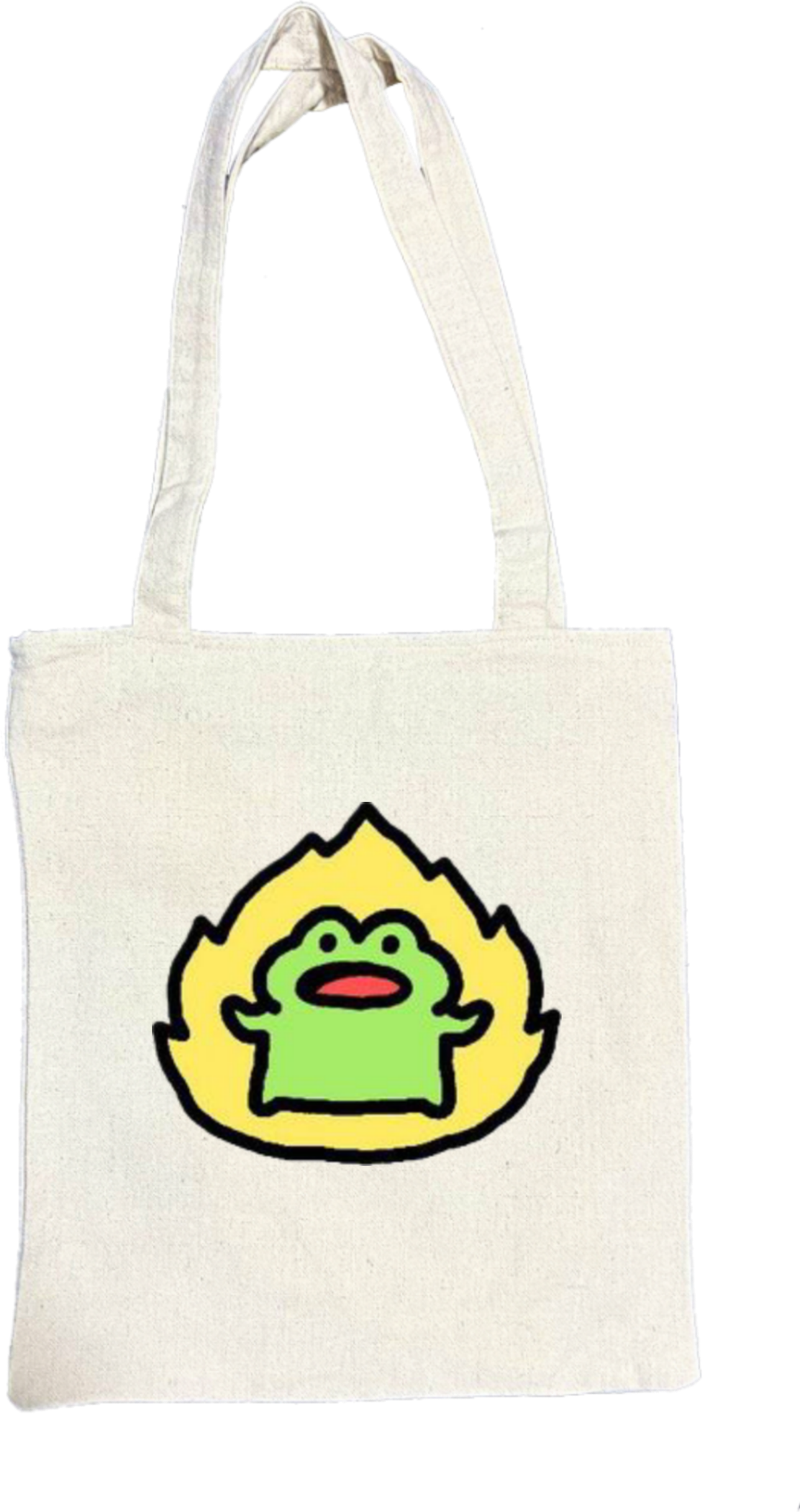 Frog tote bag beige 21