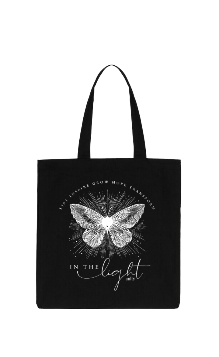 butterflies tote bag Black 21