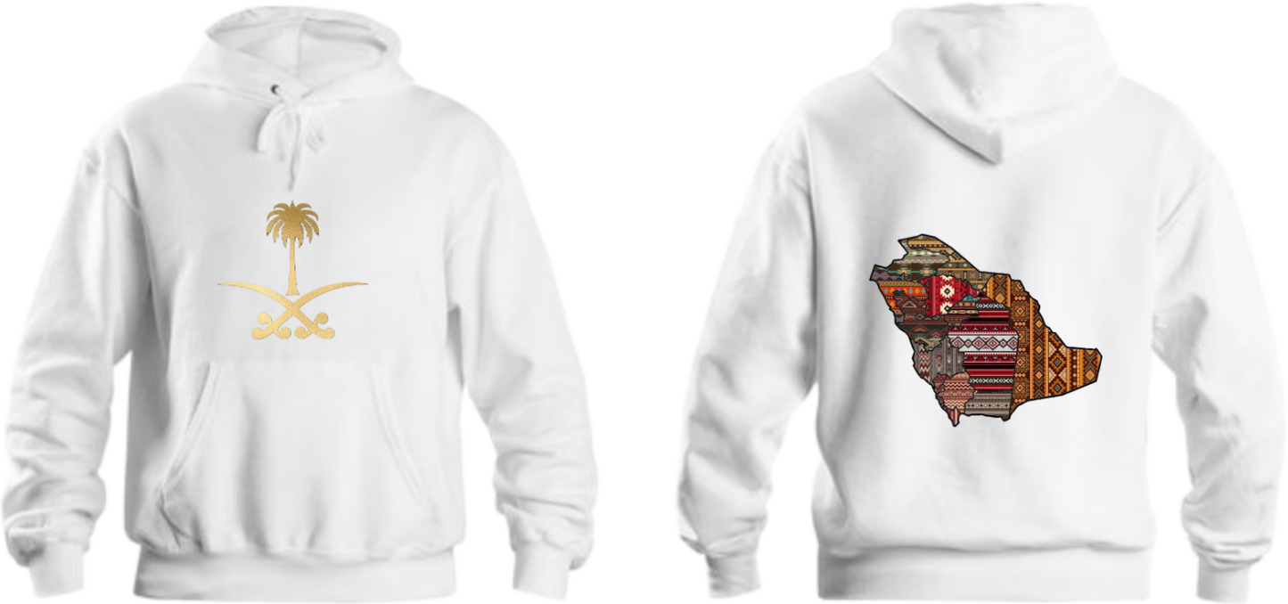 SaudIa Arabia saudi Oversize Hoodie White 21