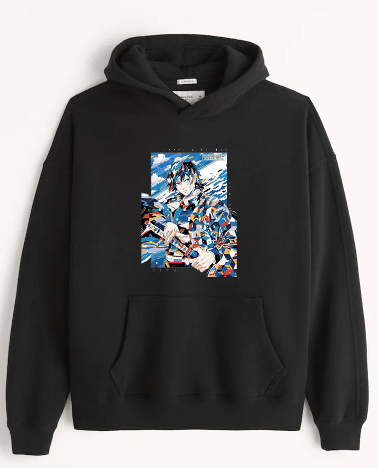 Anime Demon slayer nezuko tanjiro Oversize Hoodie Black 21