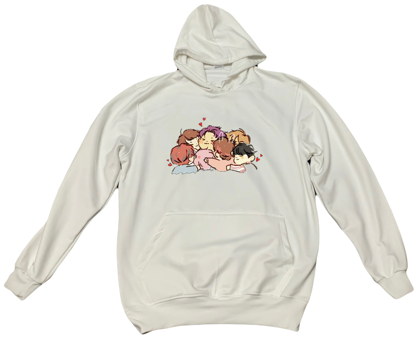 BTS One Size hoodie White 21