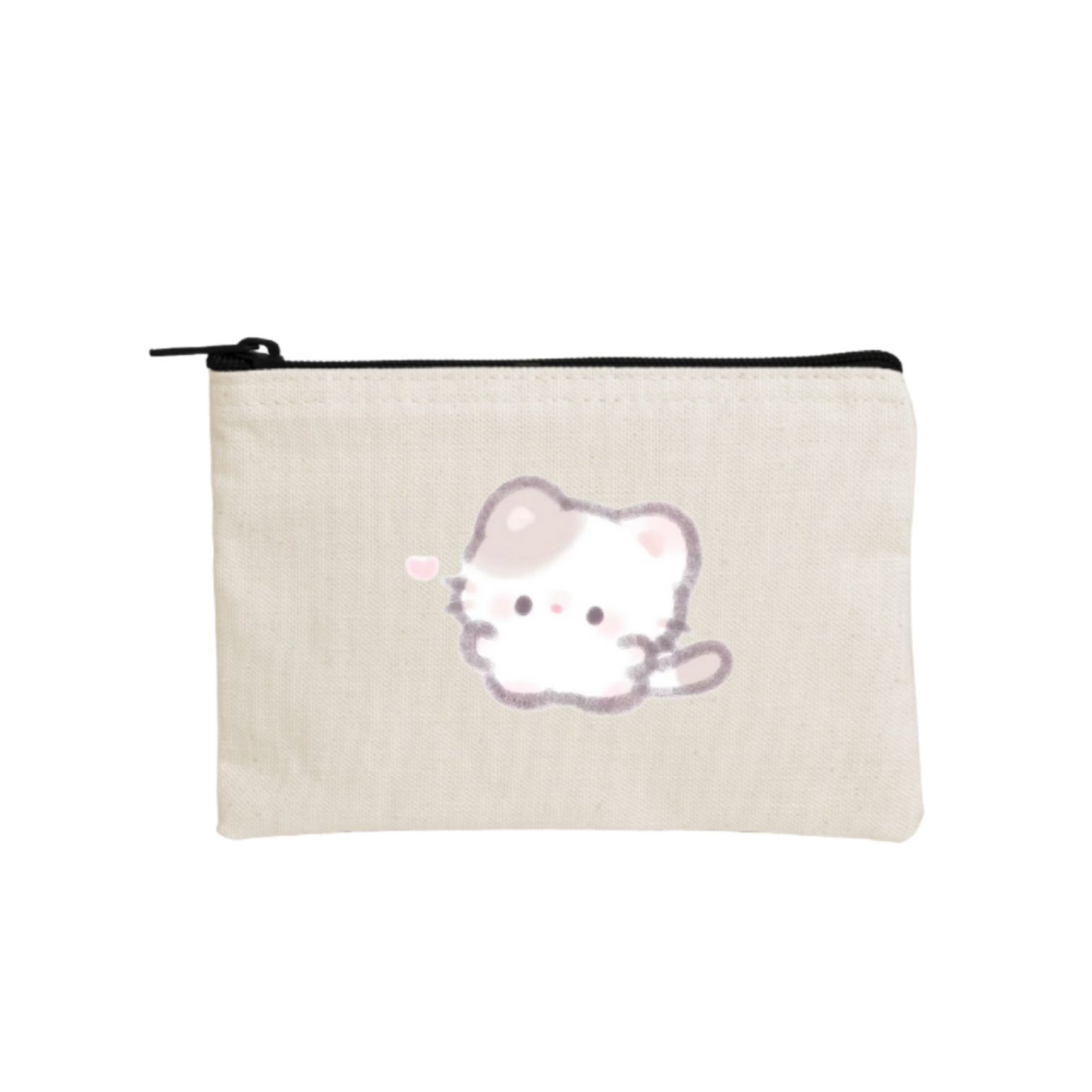 cat wallet pencil case Beige 21