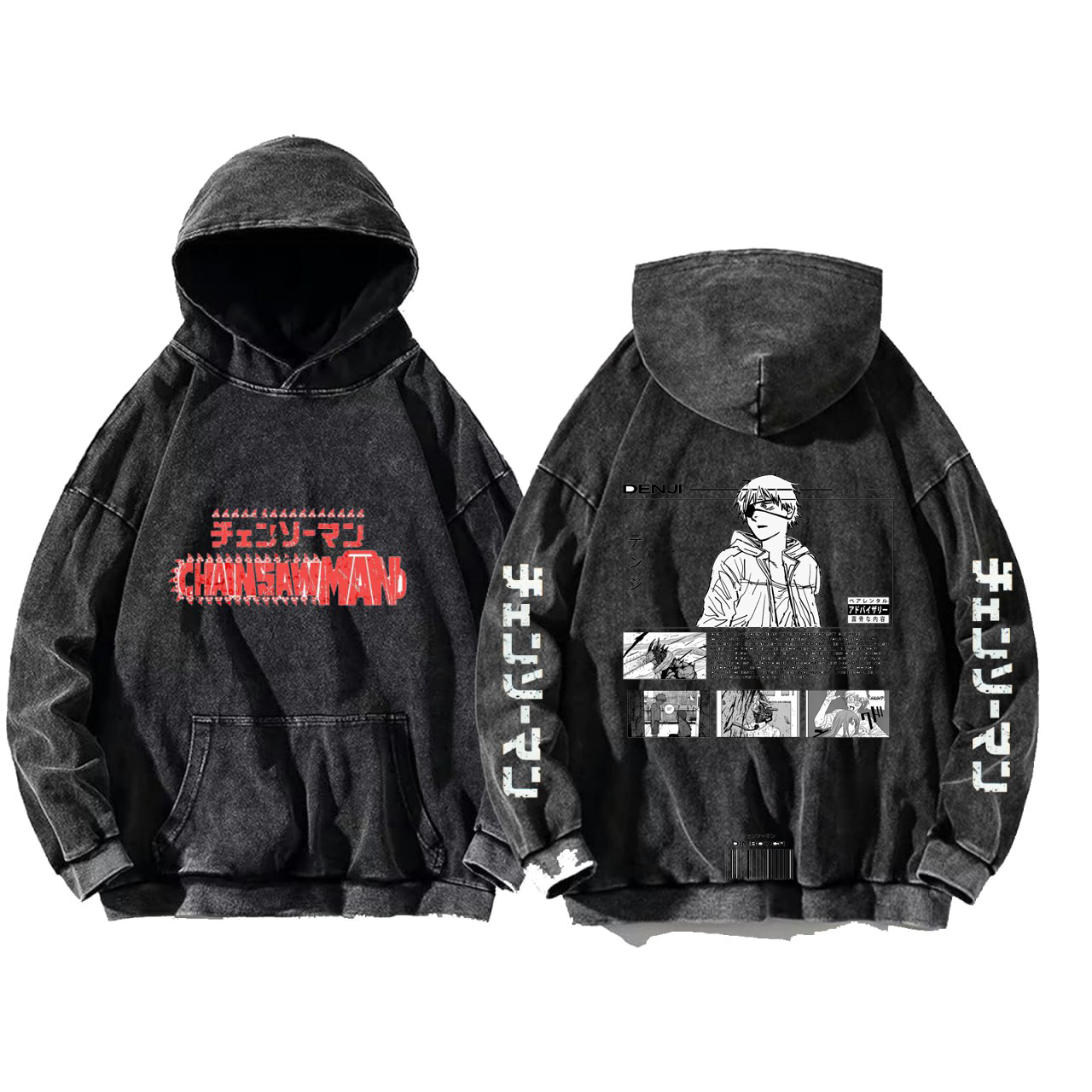 Chainsaw Man One Size hoodie Washed Back 21