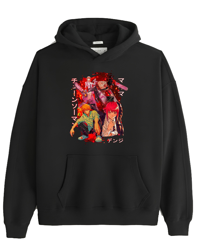 Chainsaw Man One Size hoodie Black 20