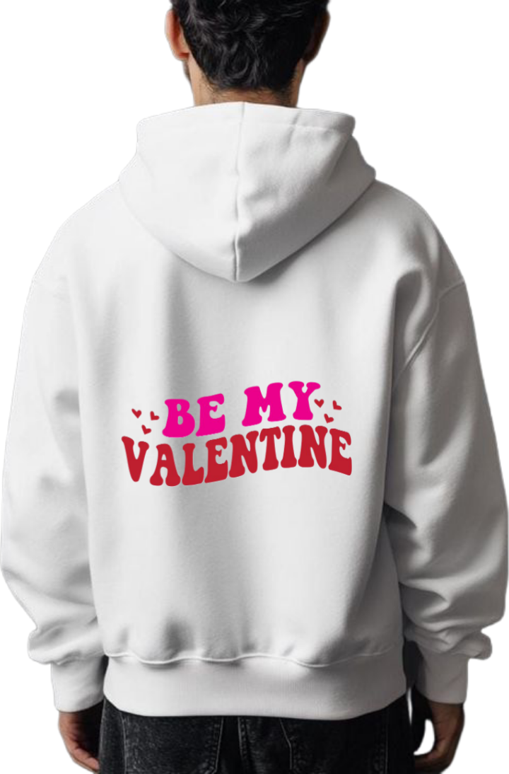 VaIentine coupIe Oversize Hoodie White Back 20