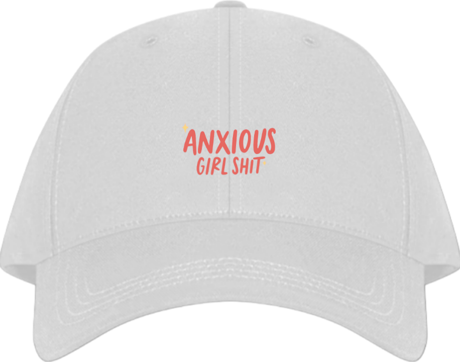 ANXIOUS GIRL SHIT Baseball cap White 222