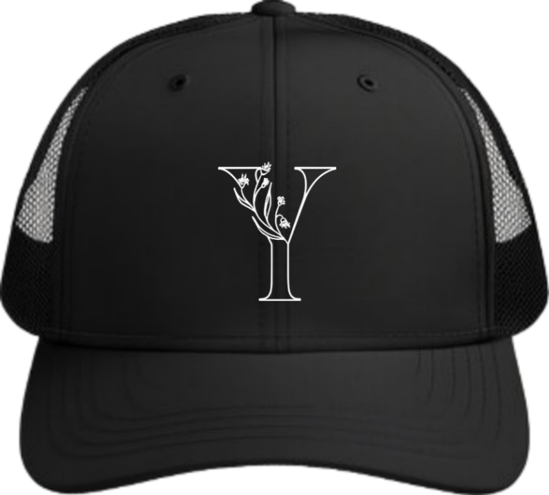 vector letter Baseball cap Black Y 22
