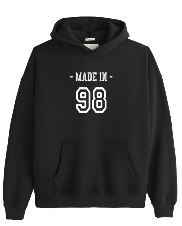 age Oversize Hoodie Black 98