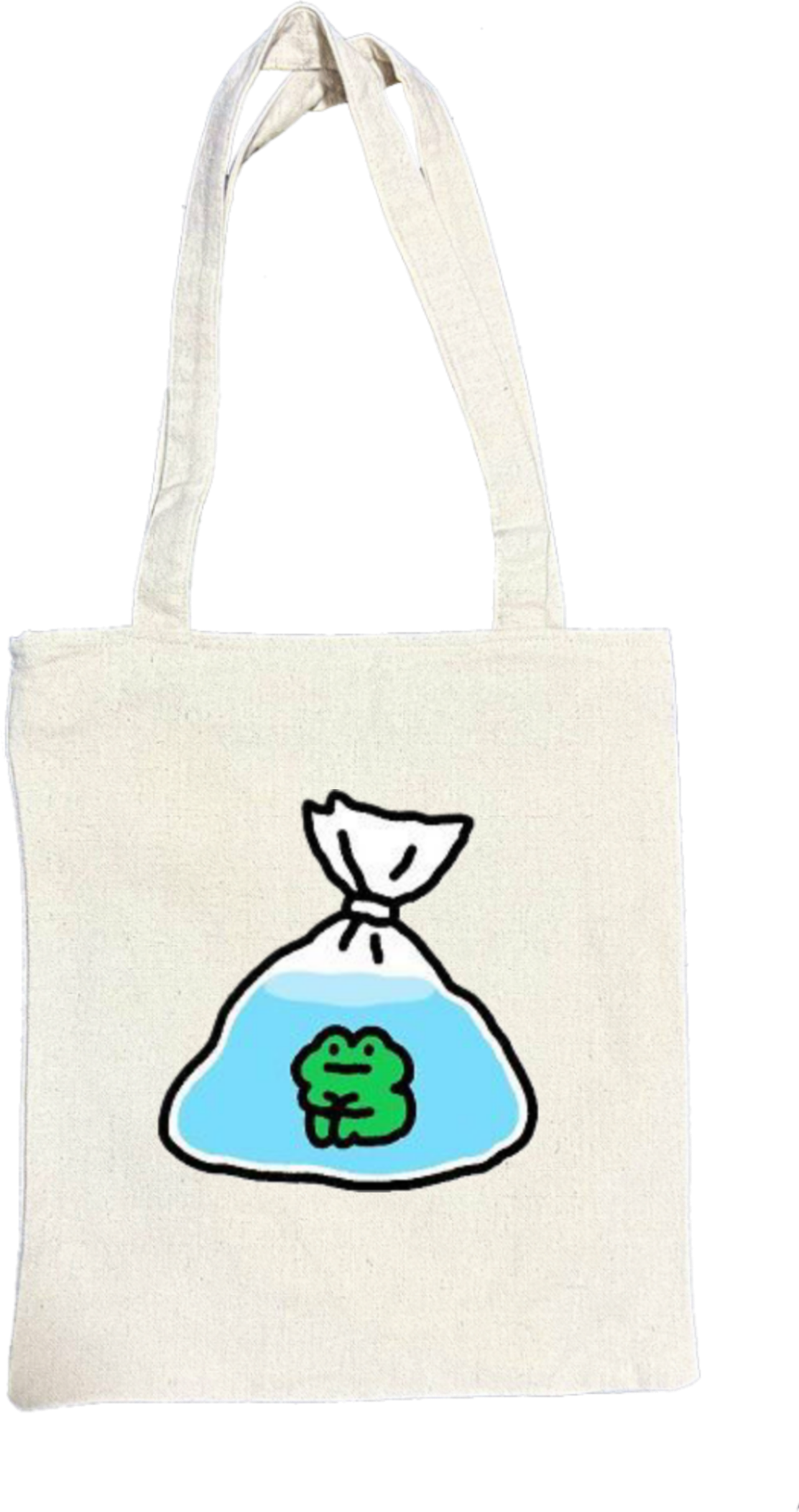 Frog tote bag beige 22