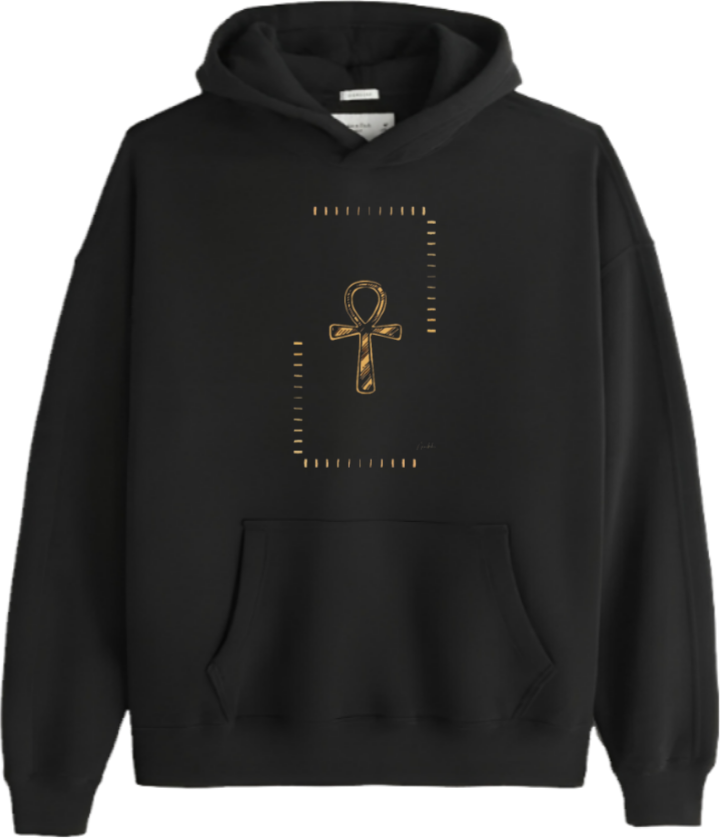 Egypt Over Size hoodie Black 22