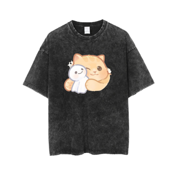 cat One Size t- shirt Washed 22