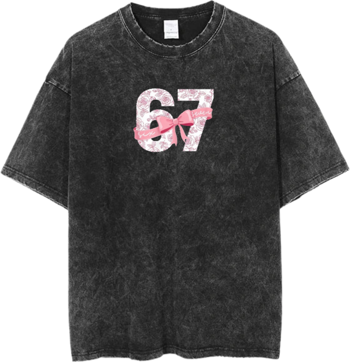 67 designs One Size t- shirt Washed 22