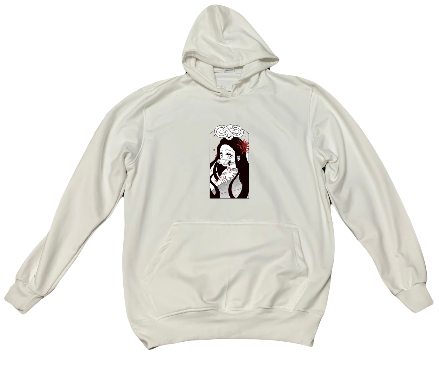 Anime Demon slayer nezuko tanjiro Oversize Hoodie White 22