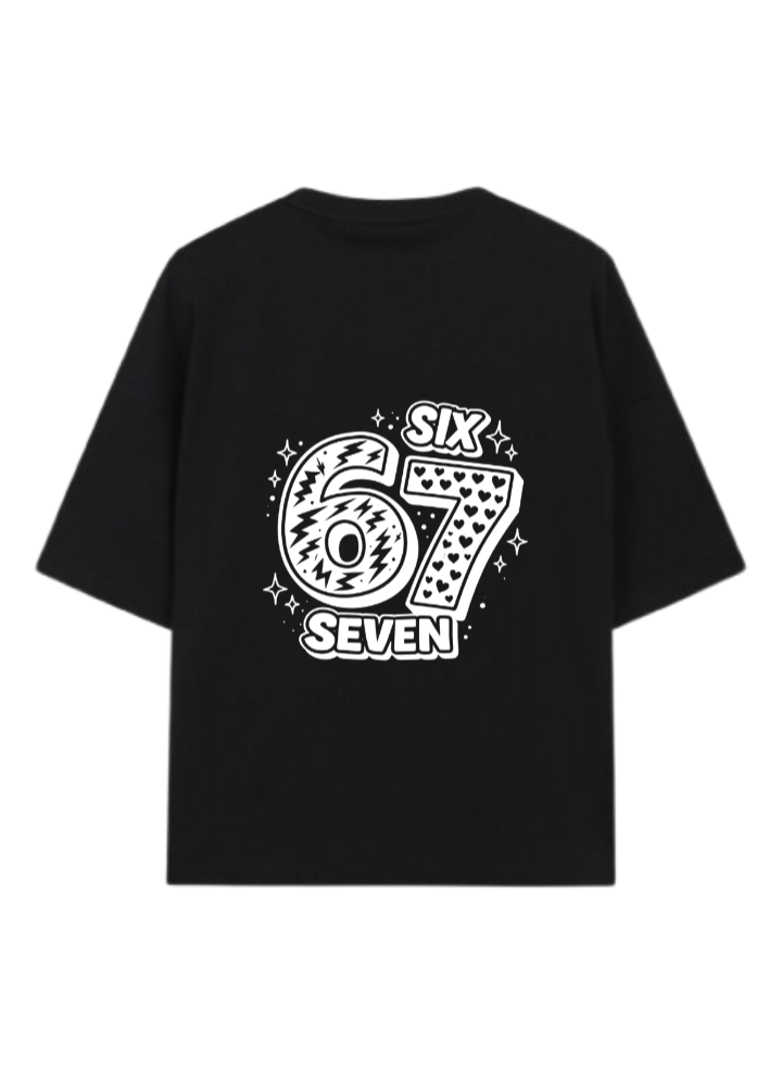67 designs One Size t- shirt Black Back 21