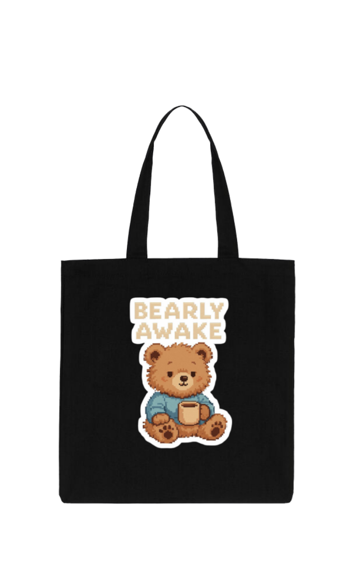 bear tote bag Black 22