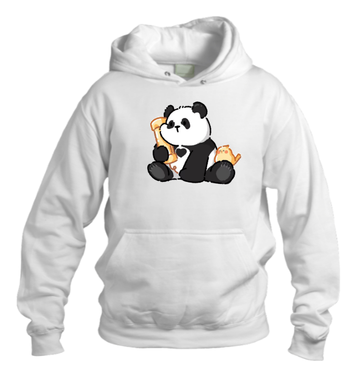 PANDA Oversize Hoodie White 22