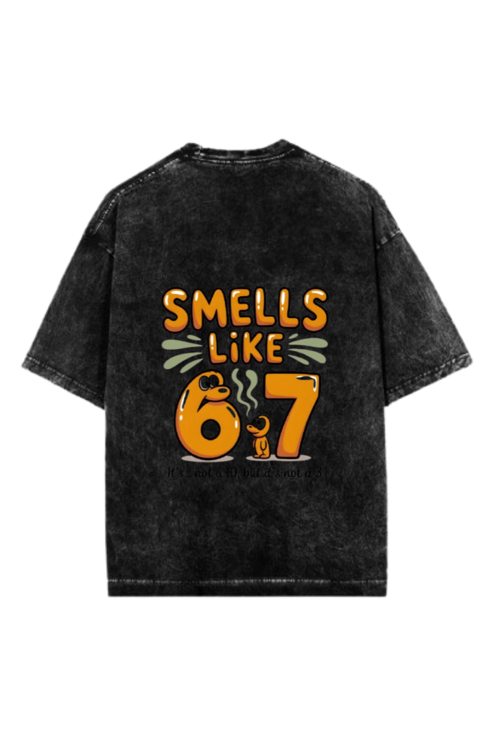 67 designs One Size t- shirt Washed Back 22