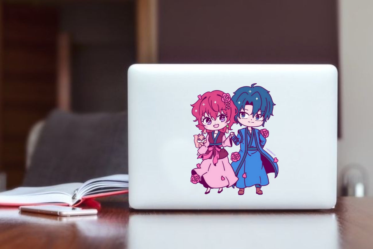 "Yona of the Dawn Anime Sticker, Waterproof Vinyl Chibi Decal for Laptop, Water Bottle, Hydro Flask, Skateboard, Luggage, Kawaii Fantasy Anime Merchandise Gifts