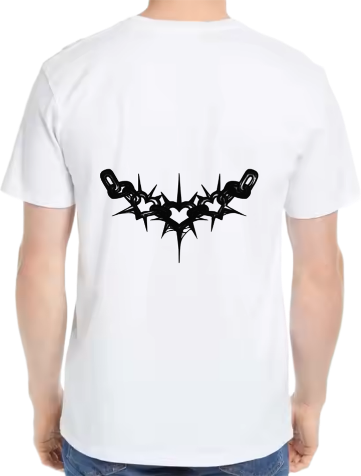Goth Oversize t- shirt White Back 22