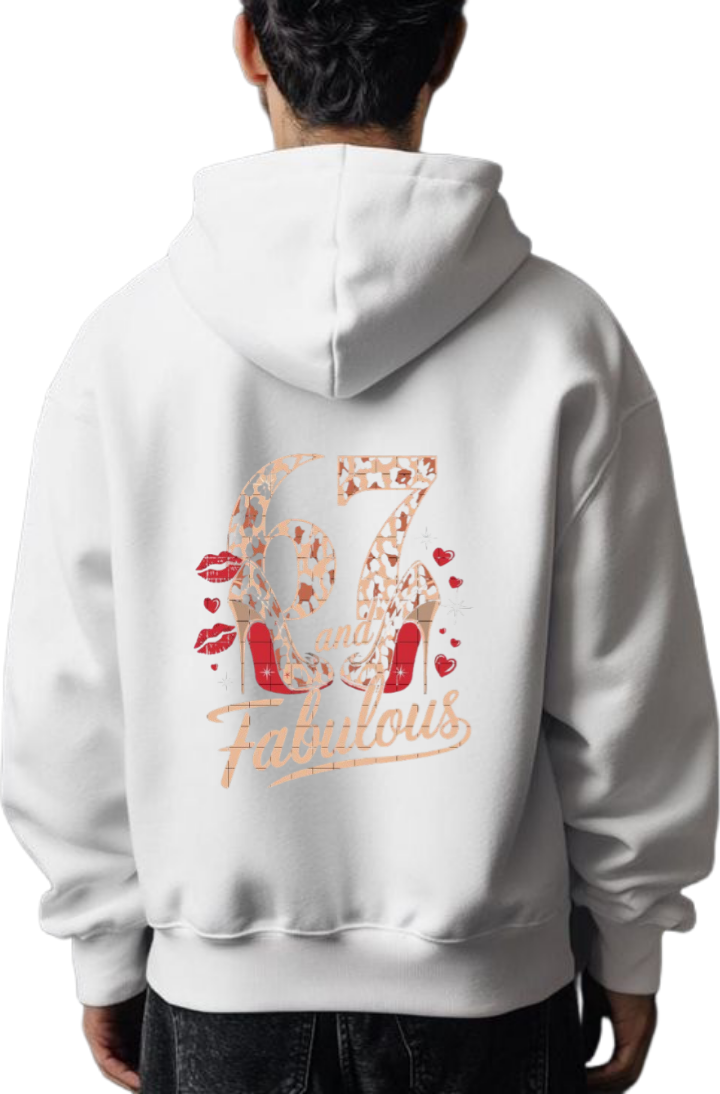 designs 67 Oversize Hoodie White Back 22