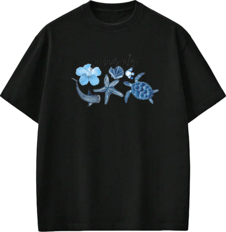 Summer Vibes t- shirt Black Back 20