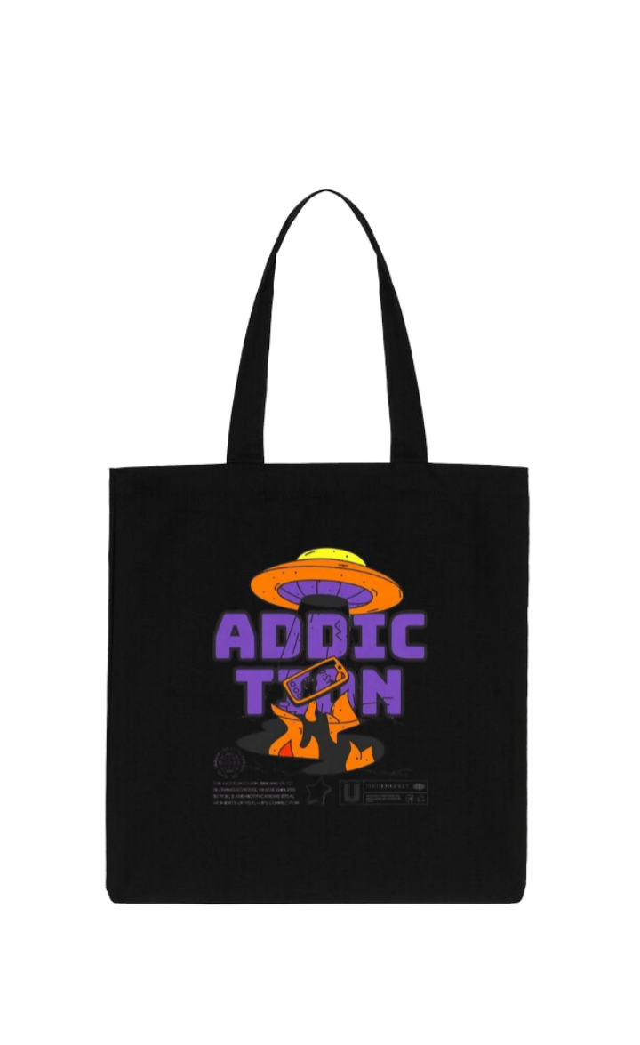 aliens tote bag Black 18