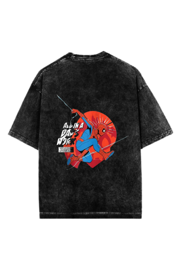 Spiderman t- shirt One Size Washed Back 22