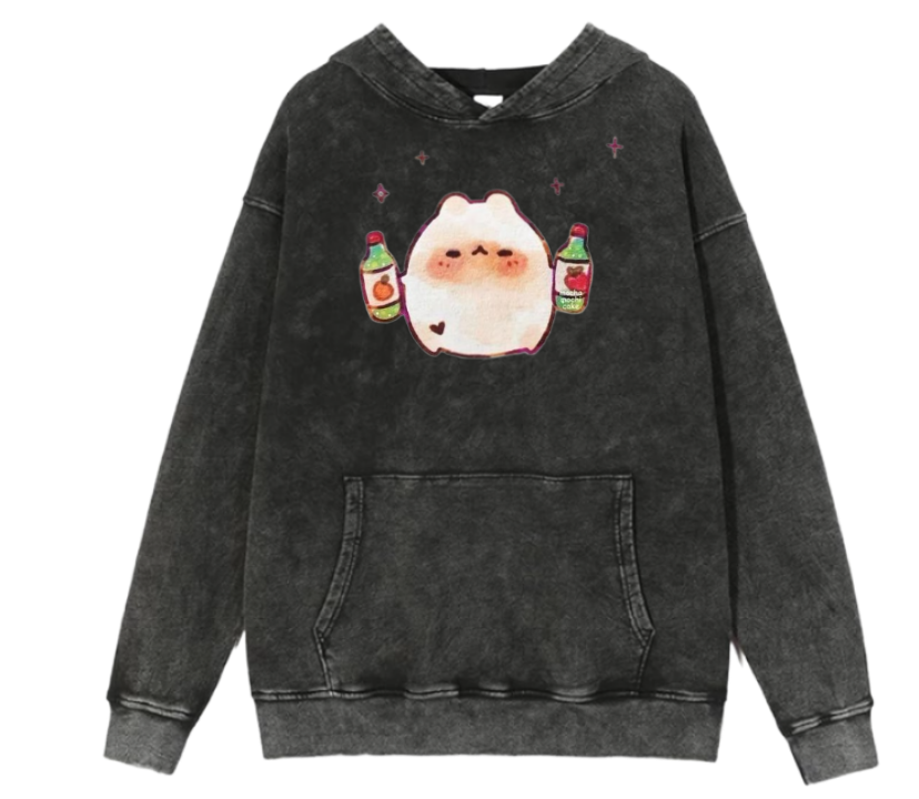 bunny Oversize Hoodie Washed 22