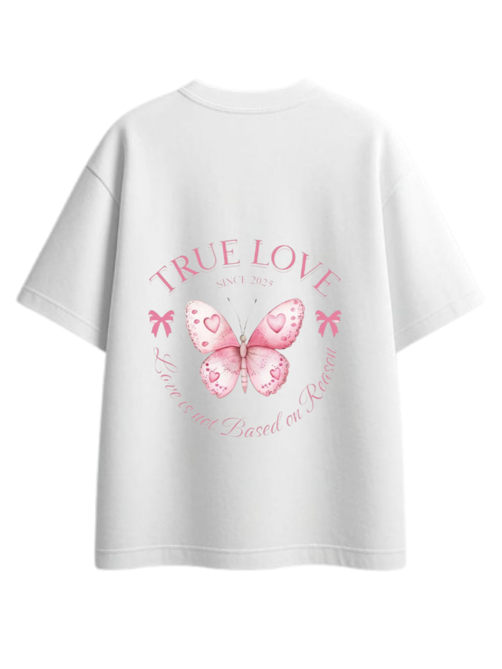 butterflies t- shirt White Back 22