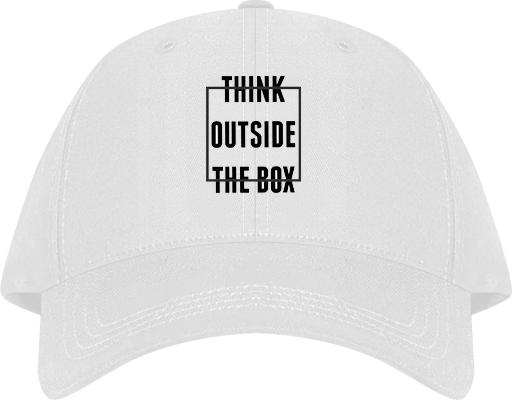 Baseball cap White THINK OUTSIDE THE BOX 23