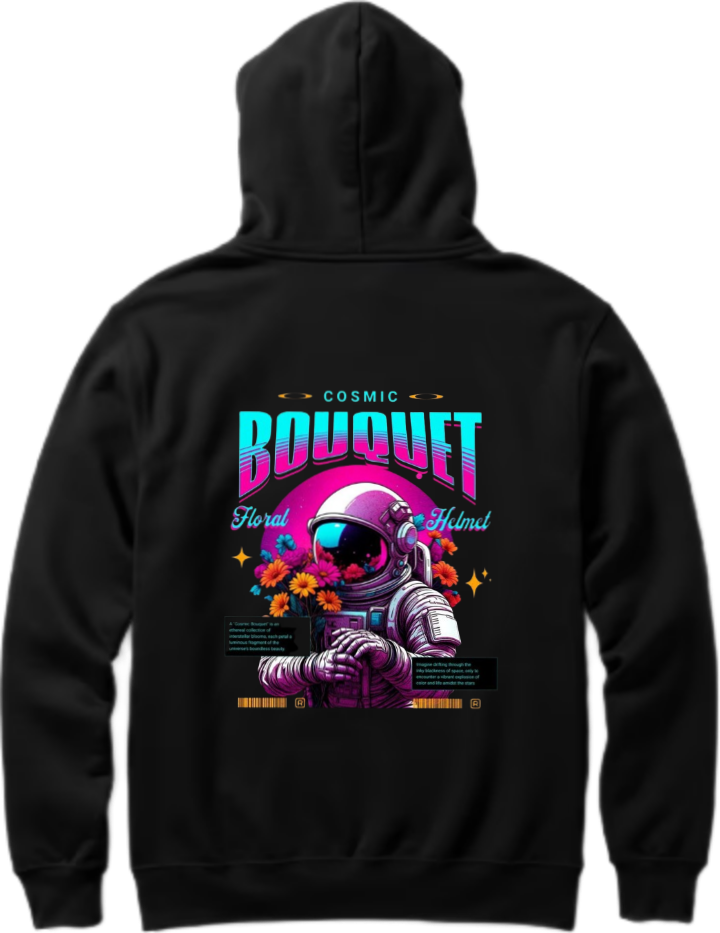 aliens Oversize Hoodie Back Black 17