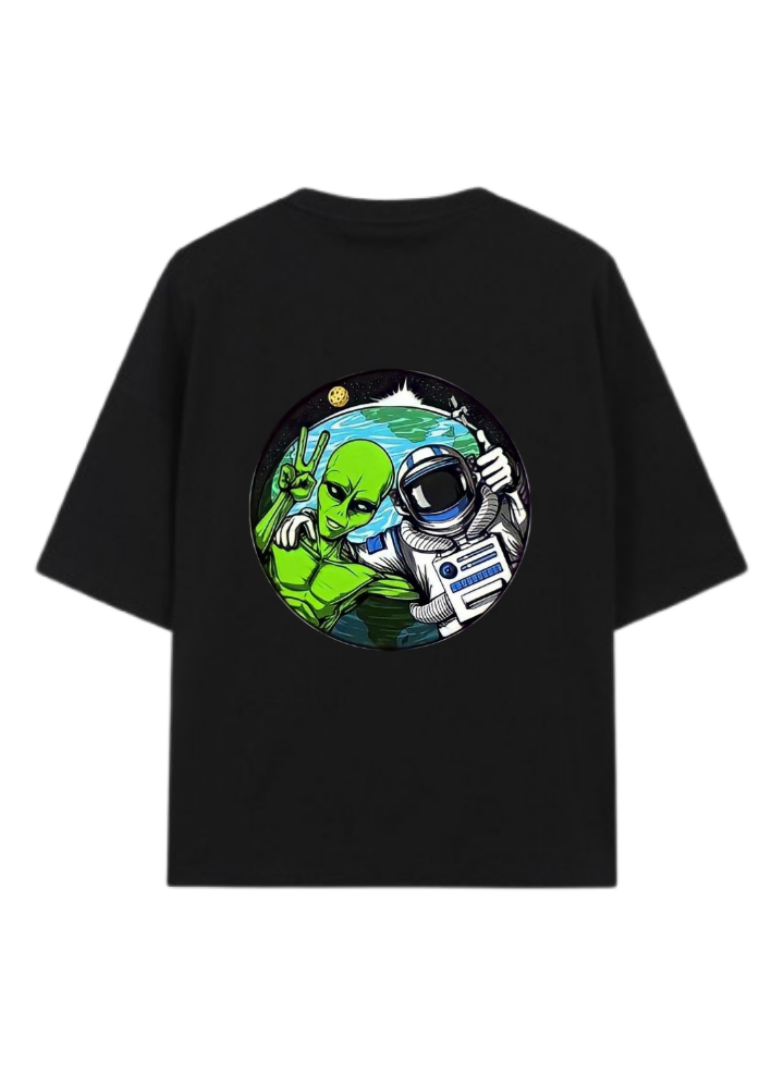 aliens One Size t- shirt Black Back 17