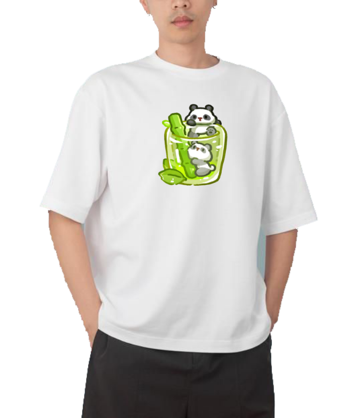 PANDA Oversize Hoodie White 23