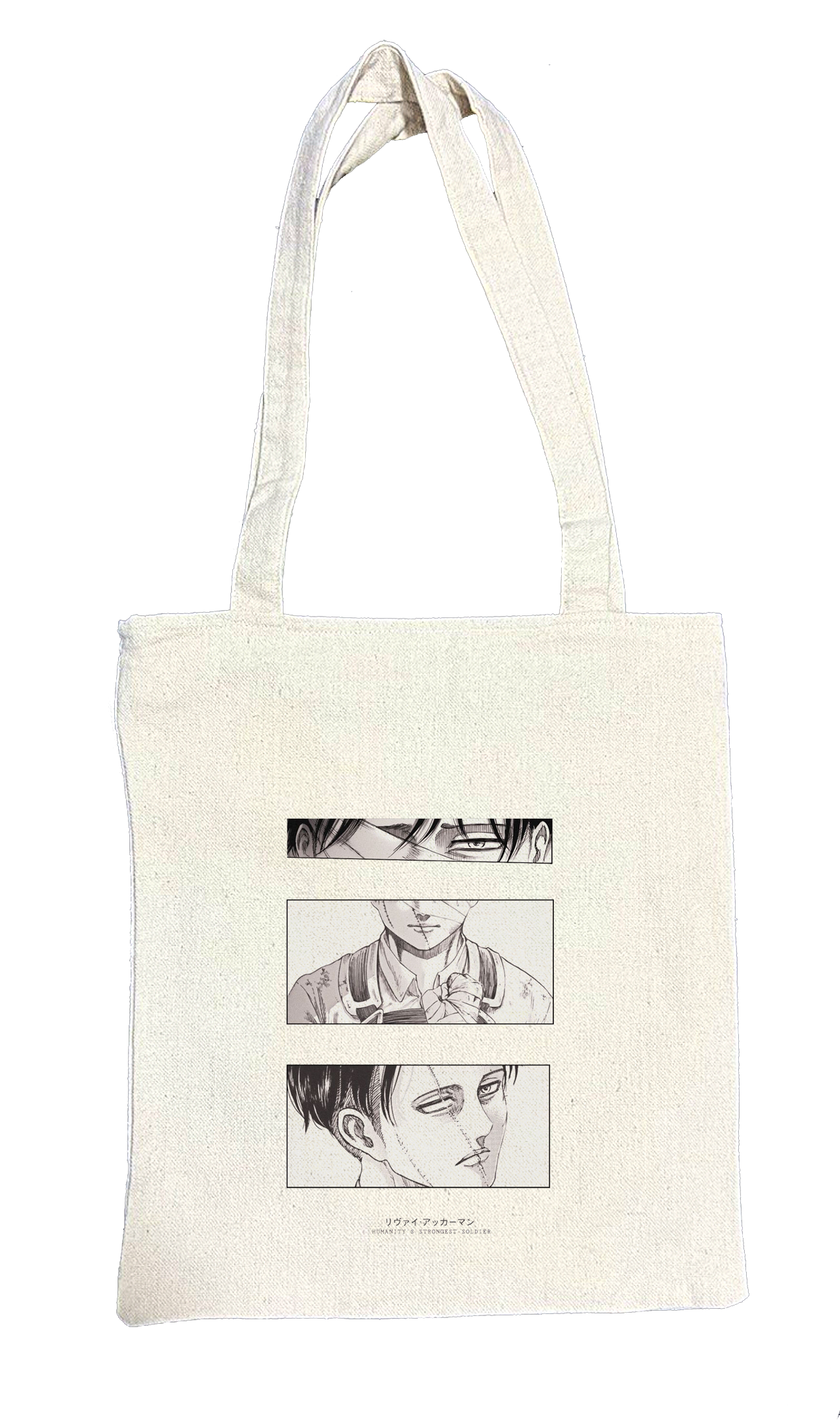 Anime Attack on titan shingeki no kyojin Aot biege tote bag 22