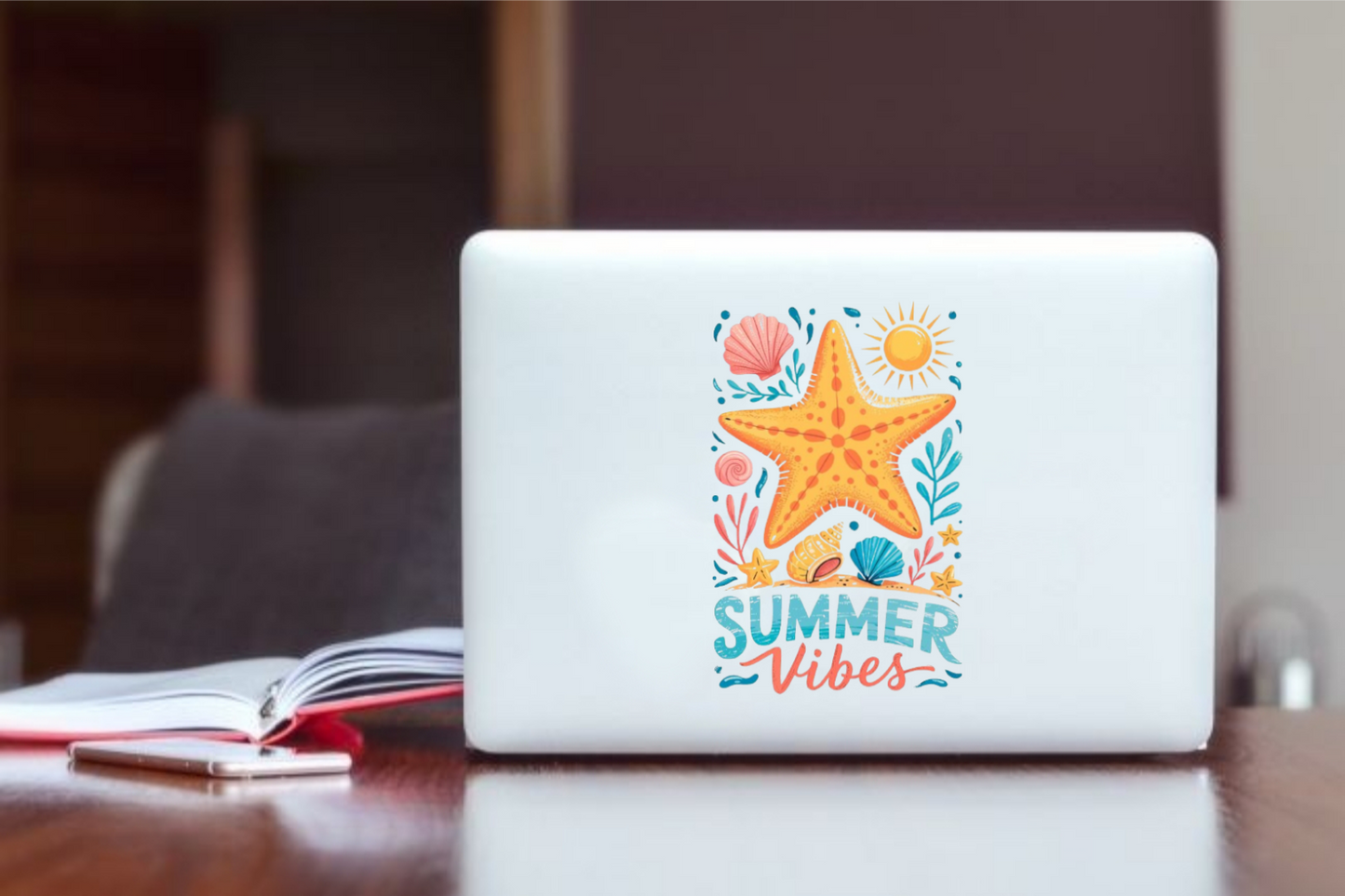 Summer Vibes Laptop Sticker 23