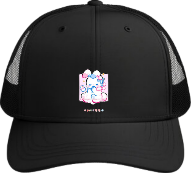 bunny Baseball cap Black 23
