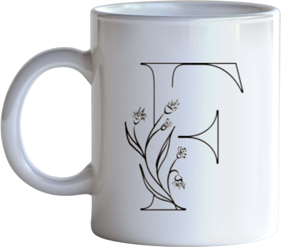 vector letter Mug F 23
