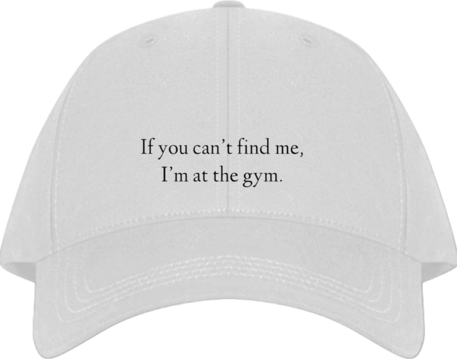 workout gym pilates Baseball cap White 23