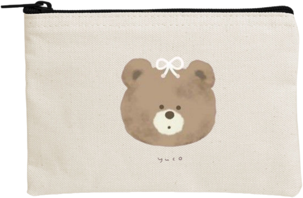 bear wallet pencil case Beige 23