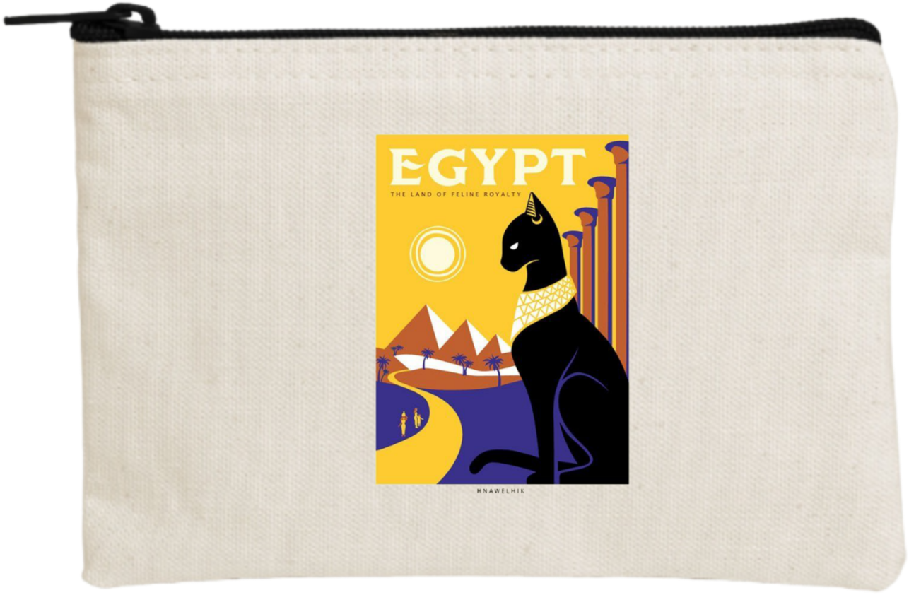Egypt wallet pencil case Beige 23