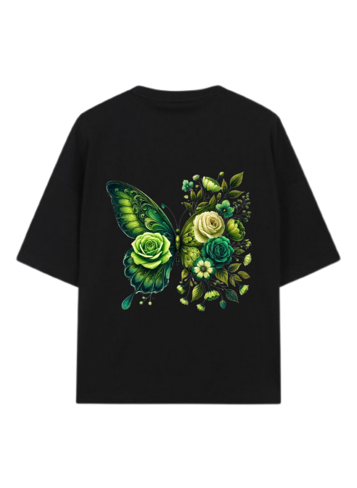 butterflies t- shirt Black Back 23