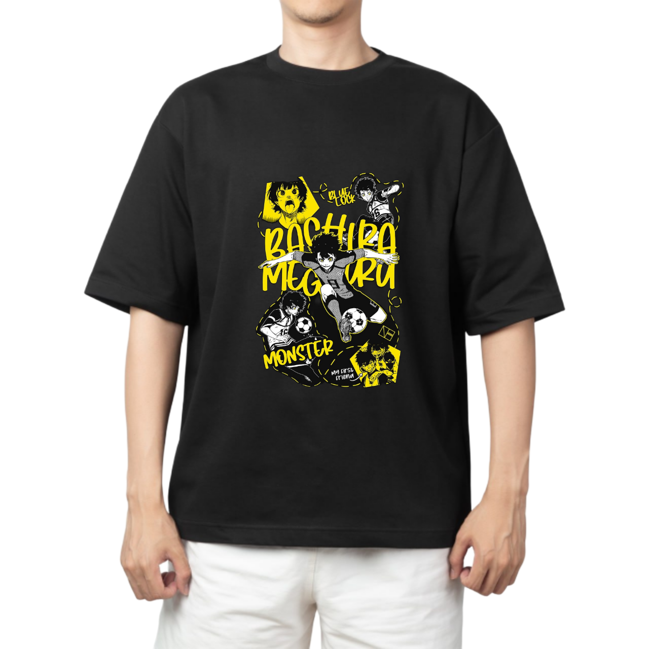 blue lock t- shirt One Size Black 41