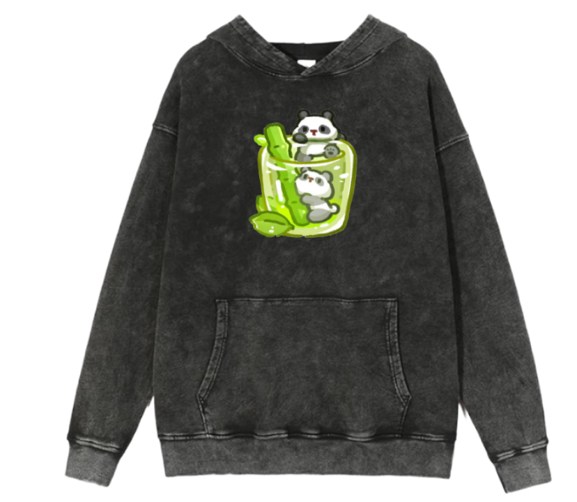 PANDA Oversize Hoodie Washed 23