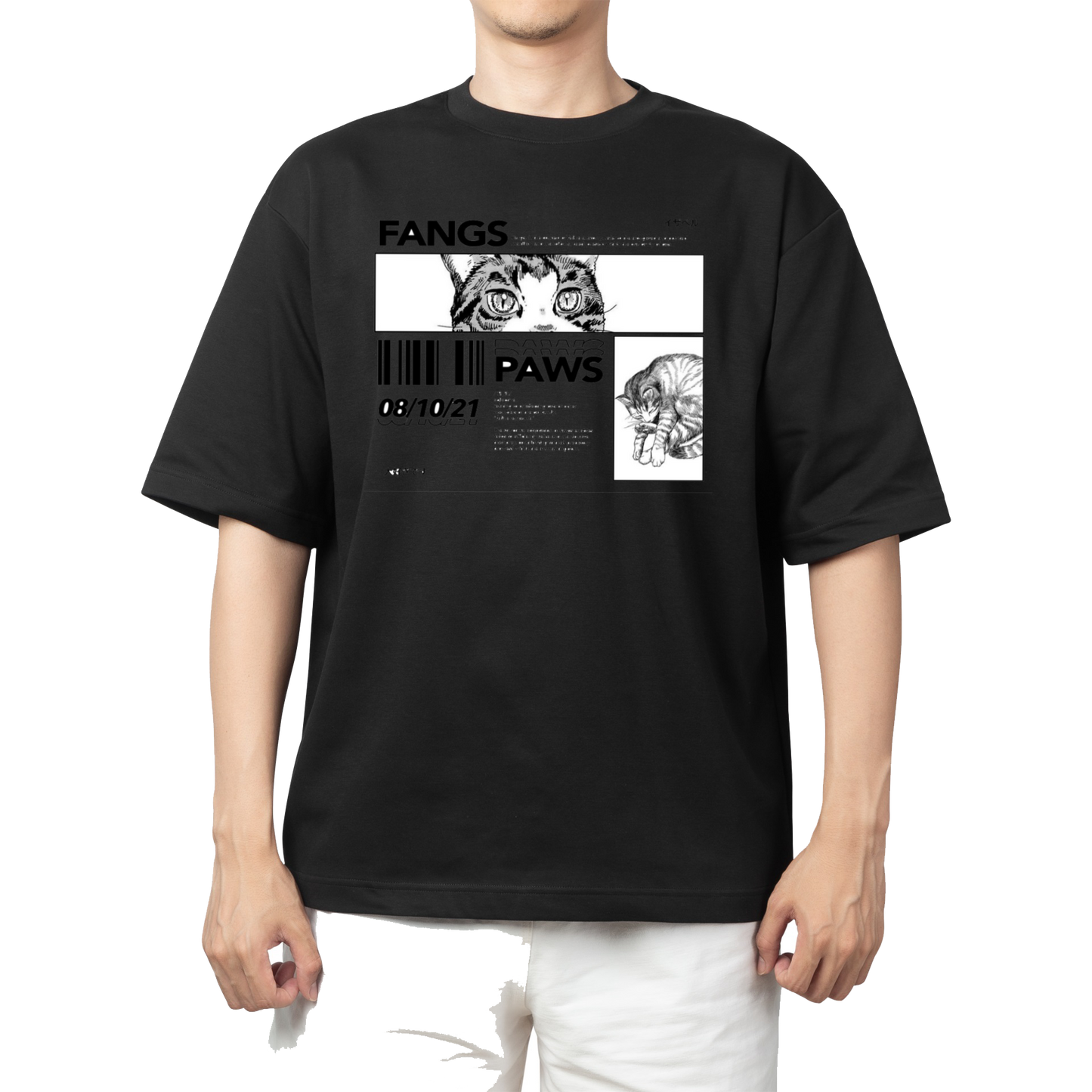 RANDOM ANIME GIRL t- shirt Black 24