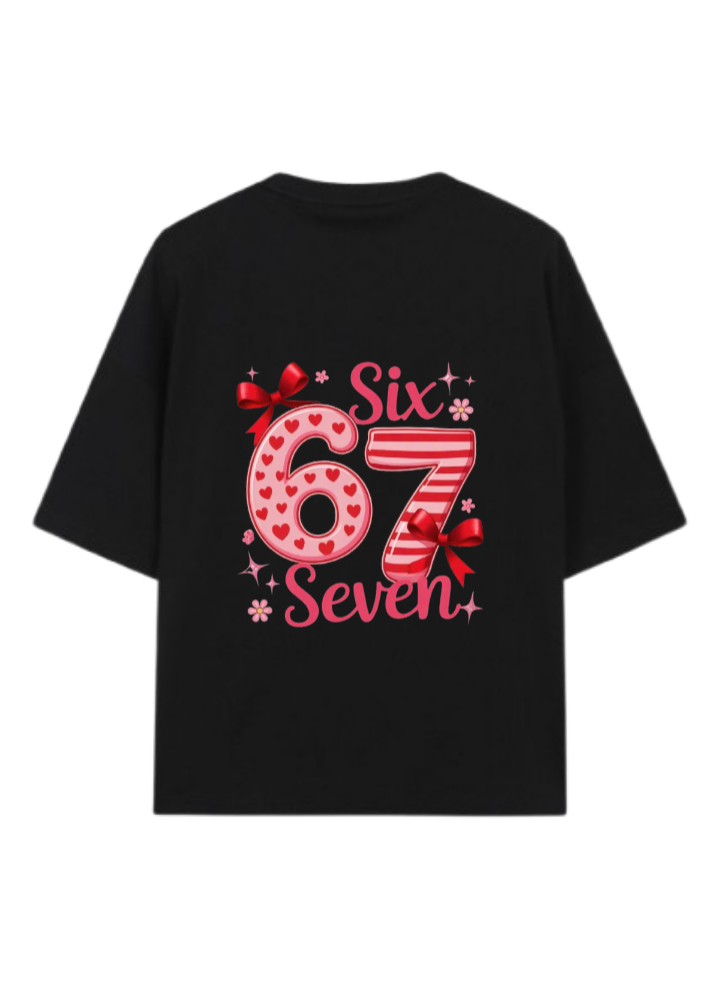 67 designs One Size t- shirt Black Back 23